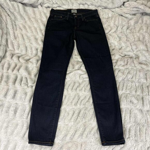 J.CREW Denim - J.Crew Jeans Women 26 Toothpick Skinny Dark Wash Stretch Denim Mid Rise Everyday